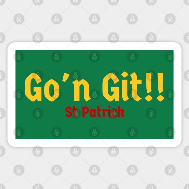 Gon-Git-St-Patrick Sticker by Duhkan Painting